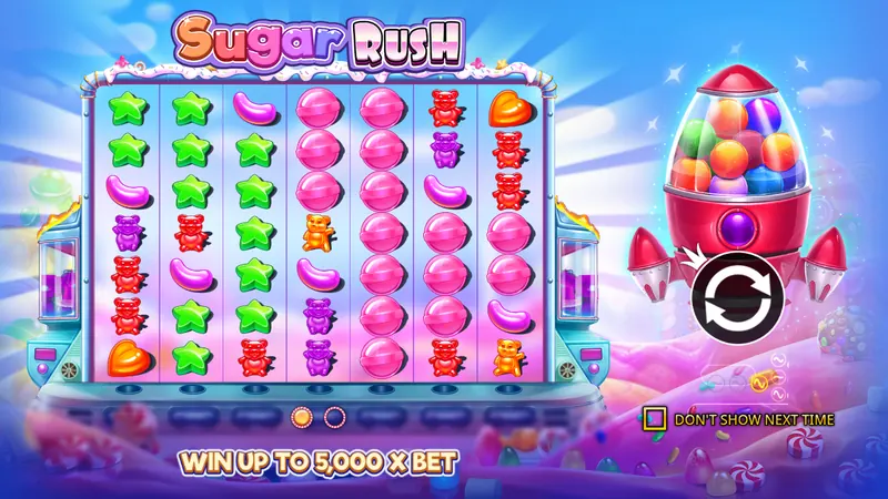 Sugar Rush slot by Pragmatic Play – game screen